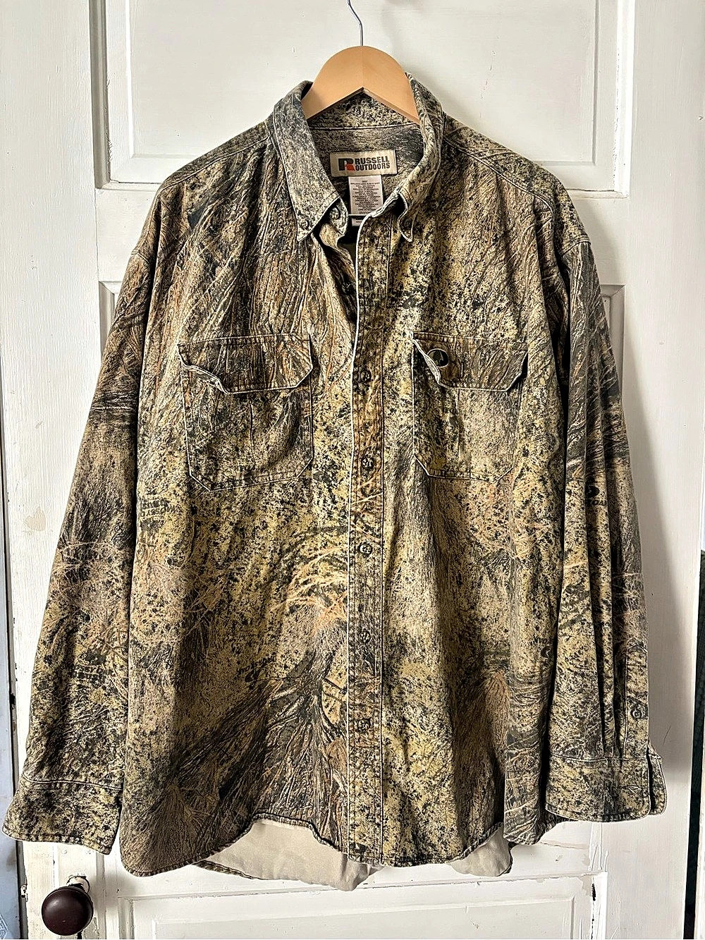 Russell Outdoors Explorer Long Sleeve Shirt, Camo, realtree edge, Size 2XL